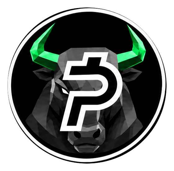 PAIDANSEM: a faceted black bull with vivid green horns and a white P emblem